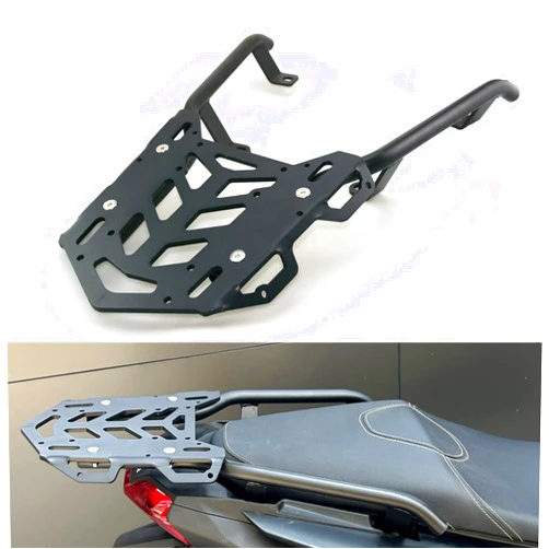NOVSKI ADV160 Motorcycle Rear Luggage Rack Rear Passenger Grab Bar Storage Shelf Adapter Holder Trunk Backet Seat Extended Cargo Frame for HO-NDA ADV160 2023 2024