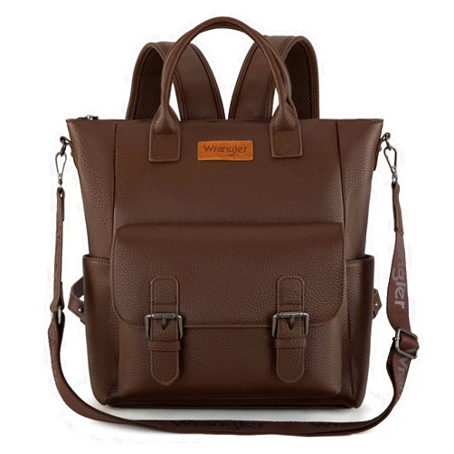 Montana West Wrangler Backpack Purse for Women Medium Convertible Shoulder Bag with Crossbody Strap for Travel Work