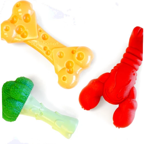 Nylabone Power Chew Toy Bundle, Cute Dog Toys for Aggressive Chewers, Filet Mignon, Cheese, and Bacon Flavors, Large Dogs - Up to 50 lbs, 3 Pack