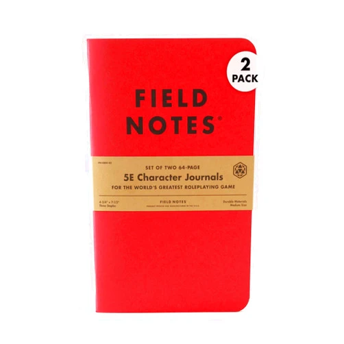 Field Notes: 5E Character Journal - 2 Pack - Character Notebook for Dungeons and Dragons Fifth Edition - 4.75 x 7.5 Inch…