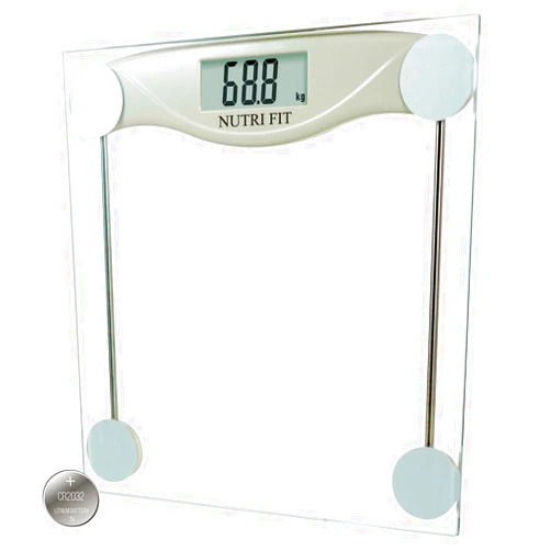 NUTRI FIT Digital Bathroom Scale for Body Weight, Precision Weighing Scale for Weight Loss, High Accuracy Measurements, 330 Pounds, Step on Technology