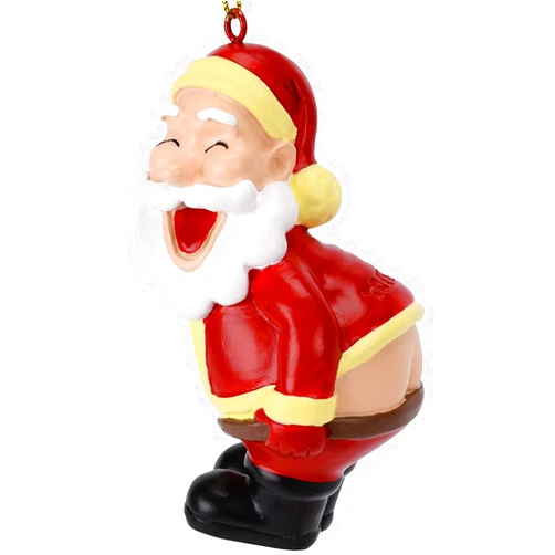 Tree Buddees Funny Mooning Santa Claus Christmas Tree Ornament