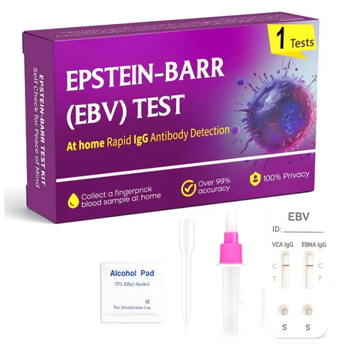 Generic EBV at-Home Test Kit | Detects IgG Response to VCA & EBNA | 15-Minute Rapid Result | Easy Fingerstick Sample