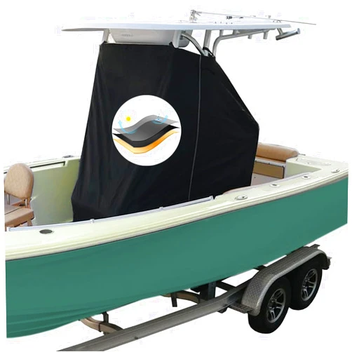 TIFILE Universal T-Top Center Console Cover for Boat, Protecting Boat Center Console and Helm Seat, Heavy Duty T Top Boat Cover, Large Size up to 60