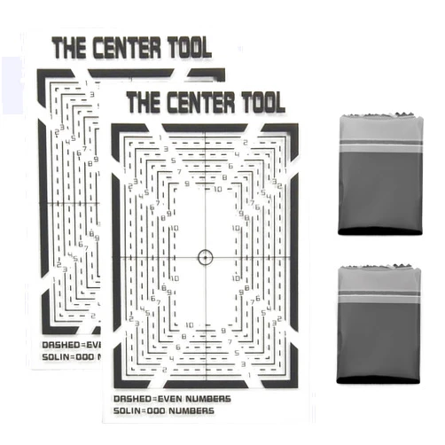 Wanwanzi Legends Card Grading Centering Tool Kit - with Cleaning Cloth - Precision Card Center Tool for PSA and BGS Graded Card Submissions- Ensure Precise Card Centering
