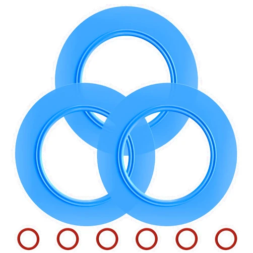 Ullnosoo Flush Valve Seal for American Standard, 3 Pack Upgraded Silicone Material 7301111-0070A American Standard Toilet Parts Replacement for Champion 4 and Eljer Titan 4