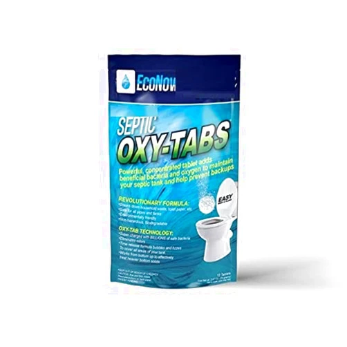 EcoNow 36ct EcoNow OXY-TABS Septic Tank Cleaner/Conditioner Once a Month Septic Tank Treatment-Prevents Septic Tanks Disaster-Professional Strength-America’s Best Septic Tank Cleaner.More effective than Ridx