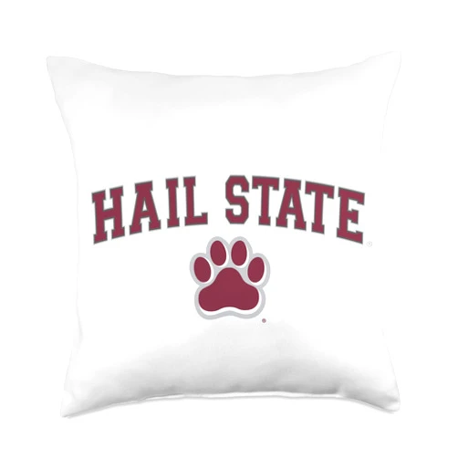 License Champs Mississippi State Bulldogs | Hail State | NCAA | NAFPMSSU03 Throw Pillow
