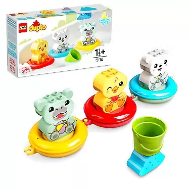 LEGO DUPLO My First Bath Time Fun: Floating Animal Train 10965 Building Toy for Preschool Kids Aged 18 Months and up (14 Pieces)