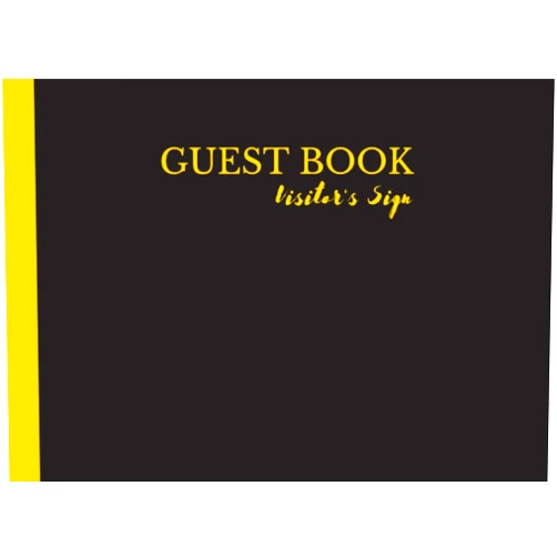 K.Smile Design Guest Book Visitor Sign: Classic black cover .Simple and perfect for any guest book or special occasion.(120 Pages.)