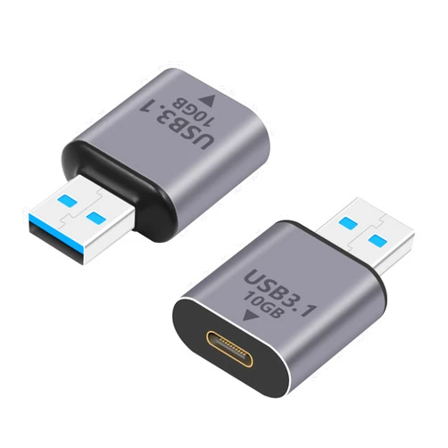 Poyiccot USB C to USB 3.1 Adapter 10Gbps, Female USB C to Male USB Adapter, USB 3.1 Type C to Type A Charger Converter OTG Fast Charging Compatible with iPhone, MacBook, Samsung Galaxy, 2Pack