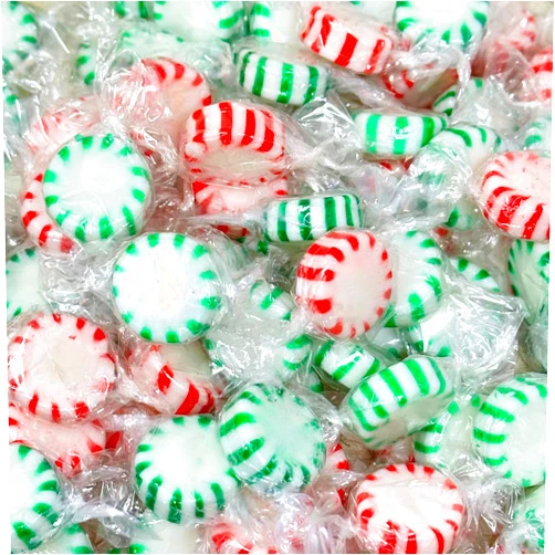 Assortit Spearmint & Peppermint Starlights Hard Candy Mix, Individually Wrapped Gourmet Mints, Perfect For Candy Dishes, Parties & Holiday Celebrations, 1 lb Bag (16 oz)