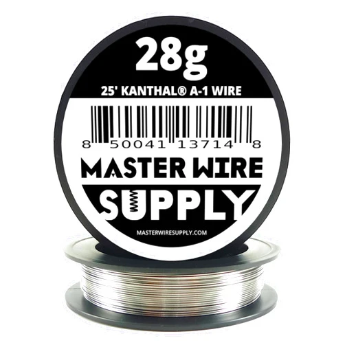 Master Wire Supply Kanthal A1-25' - 28 Gauge Wire - 25ft - 0.32mm - 0.013in - Master Wire Supply