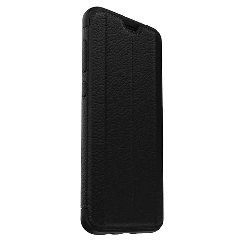 OtterBox for Samsung Galaxy S9+, Premium Leather Protective Folio Case, Strada Series, Black