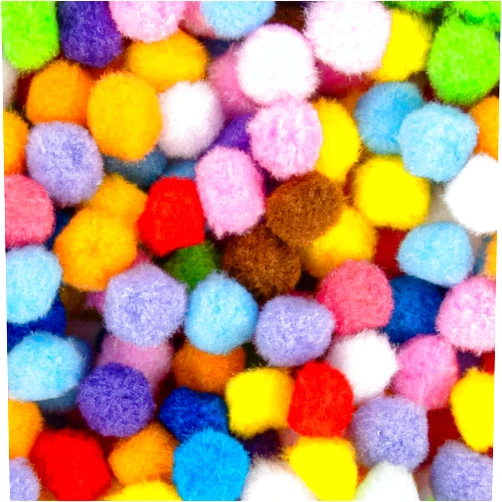 RAINFLOW 800 Pcs Small Pom Poms for Crafts - Craft Pompoms Balls,pompones para llaveros,Assorted Bright Color Bulk Arts and Making Hobby Supplies,Holiday Party,Christmas Decor,1/2 Inch