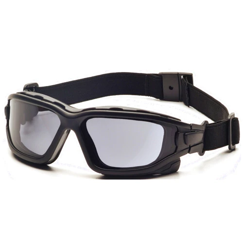PYRAMEX I-Force Sporty Dual Pane Anti-Fog Goggle, Black Frame/Clear Anti-Fog Lens