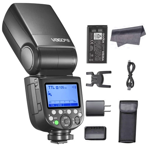 Godox V860III-S Camera Flash Speedlight Compatible with Sony, 2.4G Wireless TTL 1/8000s HSS Speedlite, 480 Full Power Shots 2600 mAh Li-ion Battery, 10 Levels LED Modeling Light (Upgraded V860II-S)