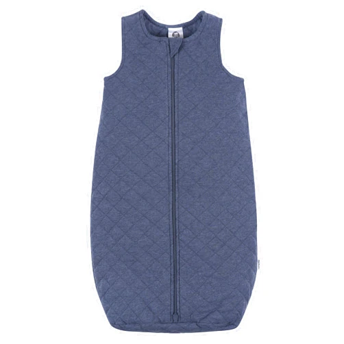 Gerber Baby Unisex Quilted Wearable Blanket, Navy Heather, 6-12 Months