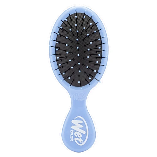 Wet Brush Detangling Brush, Mini Detangler Brush (Sky) - Wet & Dry Tangle-Free Hair Brush for Women & Men - No Tangle Soft & Flexible Bristles for Straight, Curly, & Thick Hair