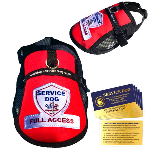 WORKINGSERVICEDOG.COM Premium Service Dog Mesh Full Access Vest - (18 - 22