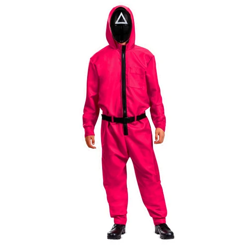 DISGUISE Squid Game Adult Triangle Guard Jumpsuit