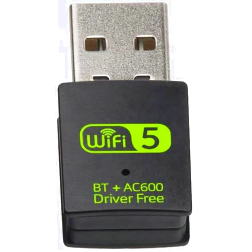 BUBUCAM Bluetooth Dongle, WLAN USB Stick 600Mbps USB WiFi Bluetooth Adapter PC Dual Band 2.4GHz/5GHz Wireless Wi-Fi Network Card