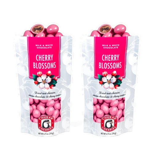 Chukar Cherries Dark & White Chocolate Cherry Blossom Tart Cherries (Cherry Blossom, 2 Bags)