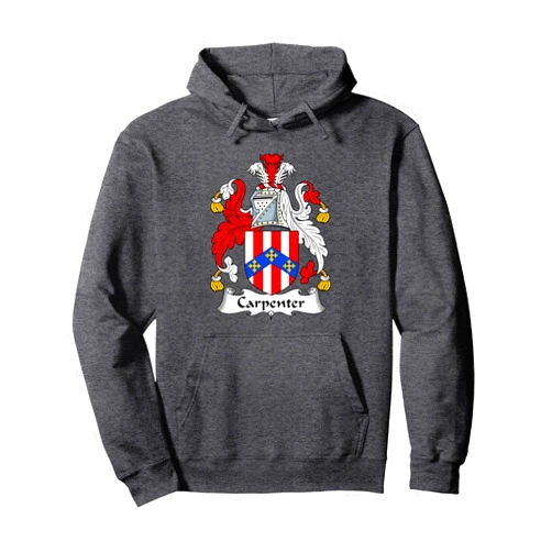 Family Crest and Coat of Arms clothes and gifts Carpenter Coat of Arms - Family Crest Pullover Hoodie