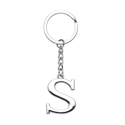 Yuxh Keychain A-Z Single Letter Keyring DIY Key Ring Cool Little Gift