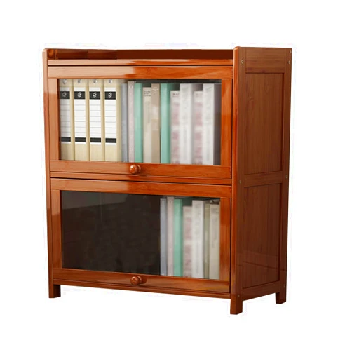 ZTYGXMB Storage Cabinet with Acrylic Doors and Shelves, Display Cabinet for Collectibles, Bookcase Bookshelf Storage Shelves for Bedroom, Living Room,Office Brown 23.6''*11.8''*28.7''