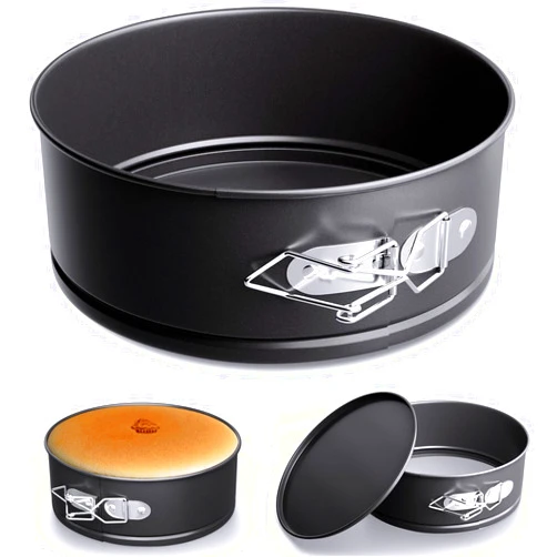 CasaCulina 4 Inch Non-stick Springform Pan Cheesecake Pan, Spring Form Pans for Baking Springform Pans with Removable Bottom Mini Cake Pans Small Cake Mold for Mini Cheesecake Pizza