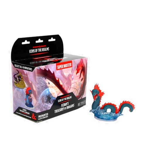 WizKids D&D Icons of The Realms: Fizban's Treasury of Dragons - Super Booster (Set22) - Contains 1 Huge Rare Figure, Pre-Painted, Pre-Assembled, Miniature, Dungeons & Dragons