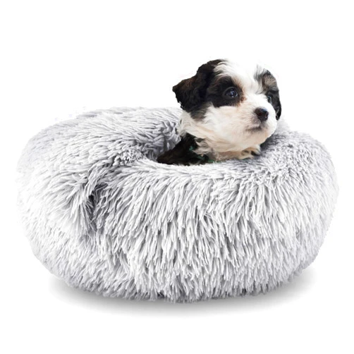 ShinHye Small Dog Bed Cat Bed Dog Bed with Blanket Plush Fluffy Hooded Dog Bed, Small Dog beds with Cover Cozy for Indoor Cats, Blanket Dog Beds Calm Anti-nxiety Dog Bed Washable