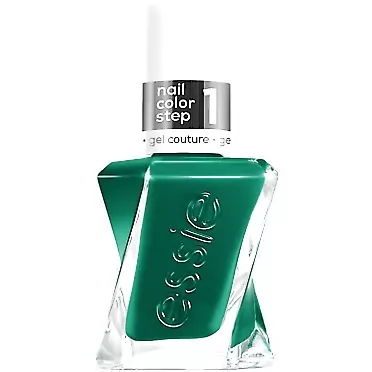 Essie gel couture, Long-Lasting Nail Polish, 8-free Vegan, Fashion Freedom, Green, In-Vest In Style, 0.46 fl oz