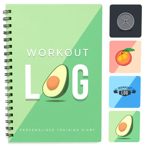 Workout Log Gym Workout Planner for Daily Fitness Tracking & Goals Setting (A5 Size, 6” x 8”, Avo Green), Men & Women Personal Home & Gym Training Diary, Log Book Journal for Weight Loss by Workout Log Gym