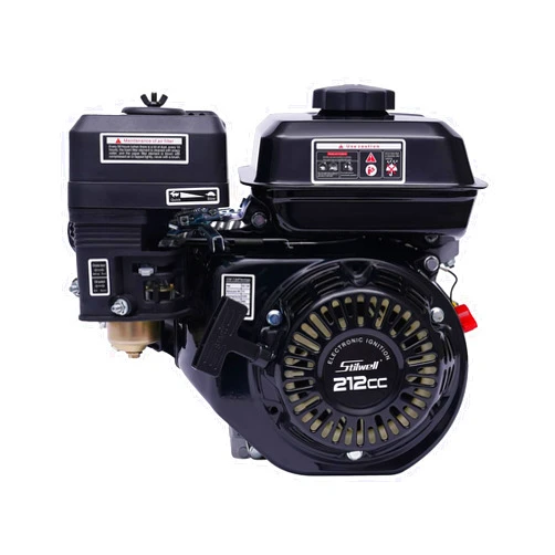 Rosyouth 210cc 7.5HP Horizontal Gas Engine, 4-Stroke Electric Start Engine, Industrial Grade OHV Go Kart Gasoline Engine Motor for Compressor Scarifier Lawnmower Pump Generator Flail Mower