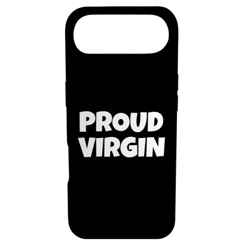 Proud Virgin Bold Statement Meme Funny Proud Virgin Quote Design Case for iPhone Air