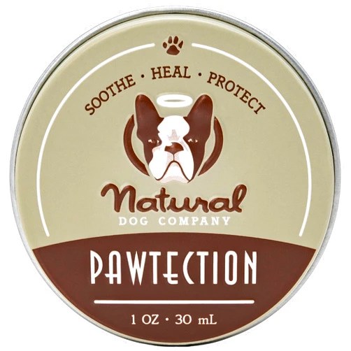 Natural Dog Company PawTection, 1 oz Tin, Veterinarian-Approved, All-Natural Dog Paw Balm and Moisturizer, Nourishing Dog Paw Protector for Rough Terrain and Harsh Temperatures