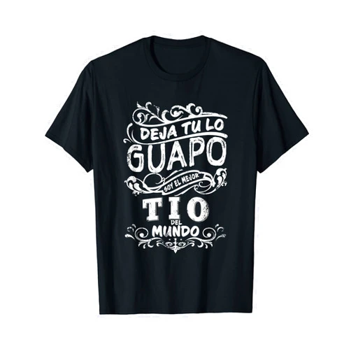 Camisa Dia del Padre camisa de Hombre el Mejor Tio del Mundo para Dia del Padre T-Shirt