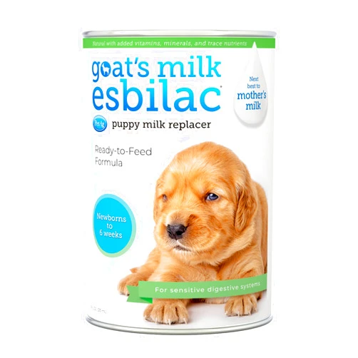 PetAg Pet-Ag Goat’s Milk Esbilac Liquid - 11 oz - Ready-to-Feed Puppy Formula with Vitamins, Minerals, and Trace Nutrients for Puppies Newborn to Six Weeks Old - For Sensitive Digestive Systems