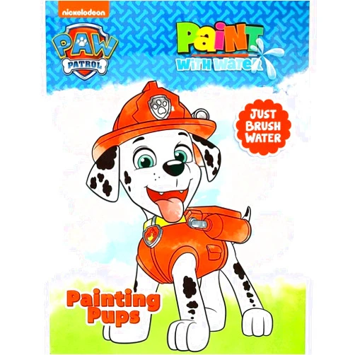 Dreamtivity Paw Patrol ''Painting Pups'' Paint with Water Book - Features 12 Paintings