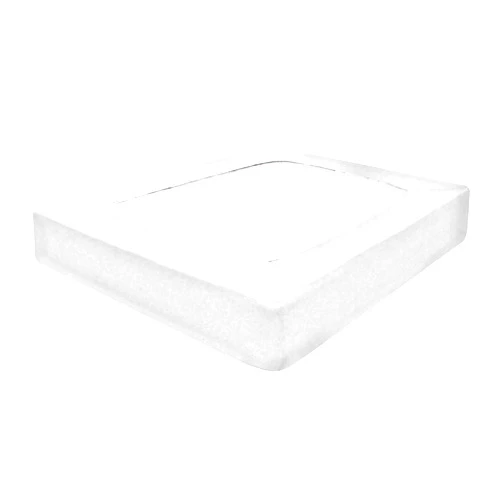 Silver Cotton Luxurious Box Spring Cover Full Size - 100% Egyptian Cotton, 1000 Thread Count Wrap Around 4 Sides Bed Skirt, Fits Box Springs up to 8” - Full, White