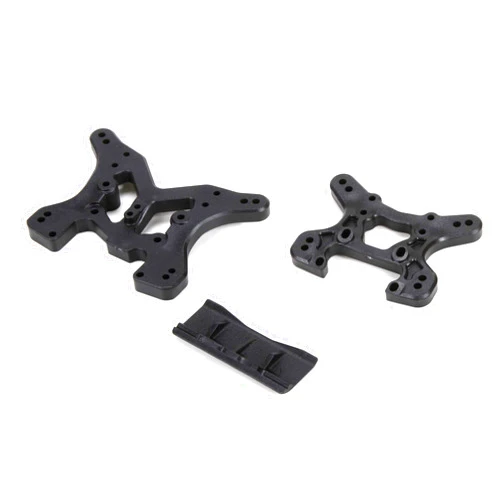 Losi LOS234004 Front Suspension Arm Set Upper/Lower: Baja Rey, 1:10 Scale, Black