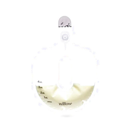 Willow - 360 Pump Spill-Proof Breast Milk Bags - 48 Ct - Holds 4 oz. Per Self-Sealing Storage Bag - Compatible with Willow 360 or 3.0 Wearable Hands Free Breast Pump