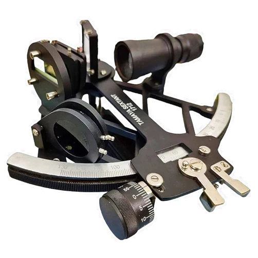 Generic Tamaya Working Black Sextant Solid Brass Ship Celestial Navigation Nautical Sextant Maritime Astrolabe Marine Instrument for Gifting Item