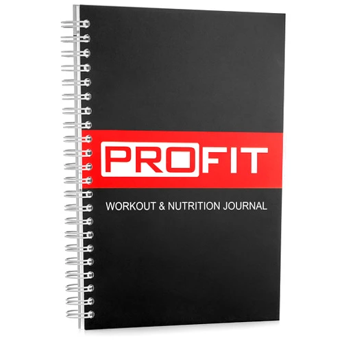 Profit Accessories ProFit Fitness and Food Journal - Weight Loss Planner | Workout Log | Diet Notebook | Gym Exercise Diary - Easy-To-Use A5 Fit Book / 6x8 Inches / 140 Pages / Undated