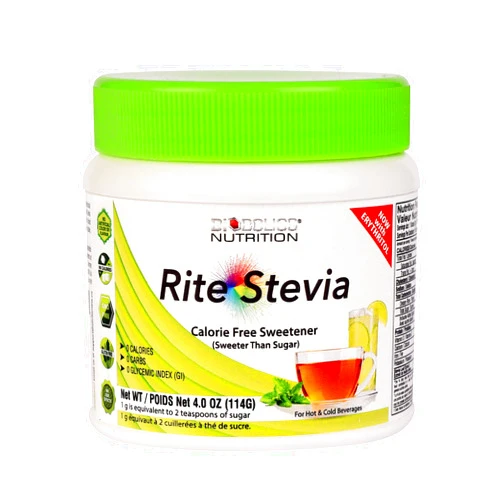 BIOBOLICS NUTRITION. Science and Power of Nutrition Rite Stevia Powder Concentrate, 114 grams, 4 oz – Naturally Sweet Pure White 0 Carb Zero Calorie Sweetener Powdered Sugar Substitute for Diabetics, Keto Baking, Mixing Drinks & Smoothies
