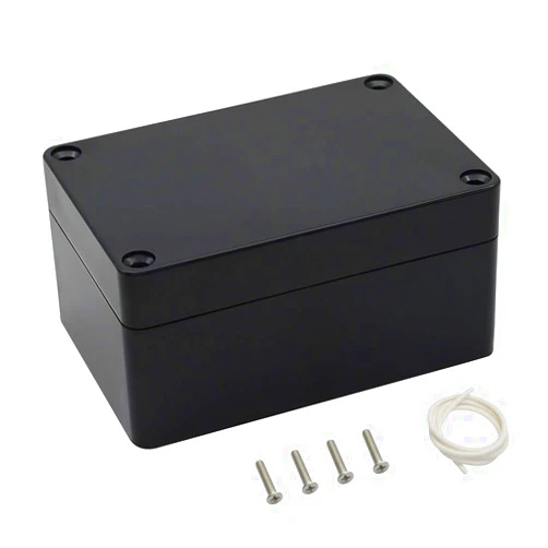 LeMotech Junction Box IP65 Waterproof Project Box Dustproof ABS Plastic Electrical Boxes Universal Enclosure for Electronic Black 3.93x 2.68x 1.97 inch (100 x 68 x 50 mm)(Pack of 1)