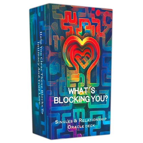 DPEHAKMK What's Blocking You? Singles Relationship Oracle Deck for Beginners, Uncover Emotional Barriers and Gain Clarity in Love and Relationships