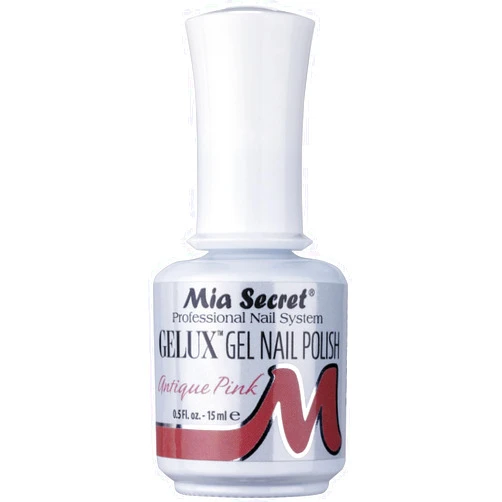 Mia Secret Gelux Nail Polish 0.5 Oz UV Gel-SOAK Off Gel Polish - Collection 2018 Pick Your Color (Antique Pink)